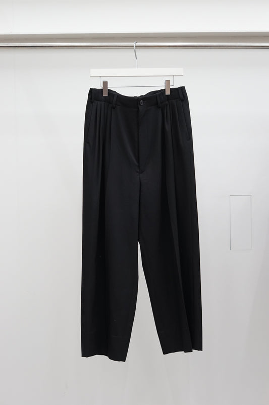 NONNOTTE / Draping 5-Tuck Wide Trousers