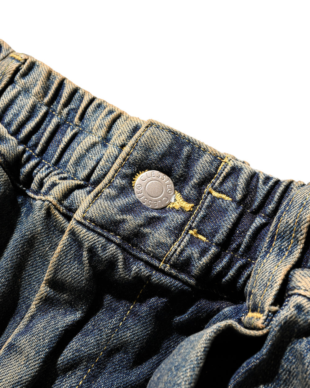 CLESSTE / Vintage Dyed Selvedge Denim Massive Twisted Pants (Vintage Indigo)