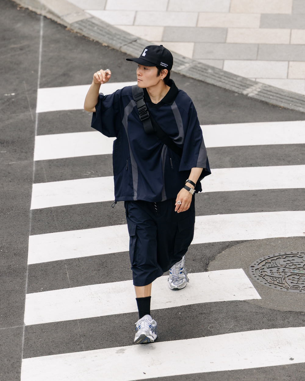 CLESSTE / DotAir® Active City Game Shirt (Navy x Gray)