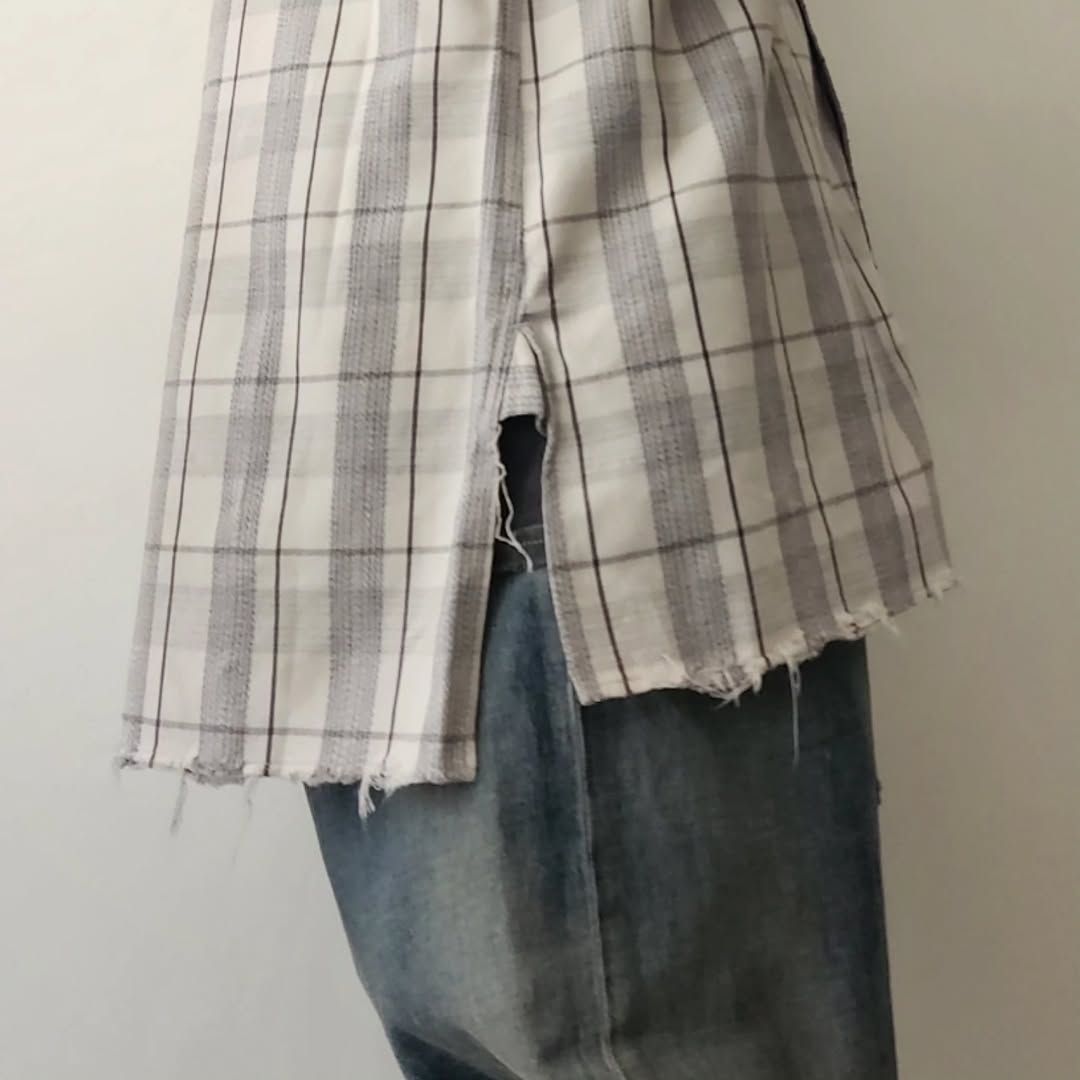 ANCELLM / C/R Check Shirt