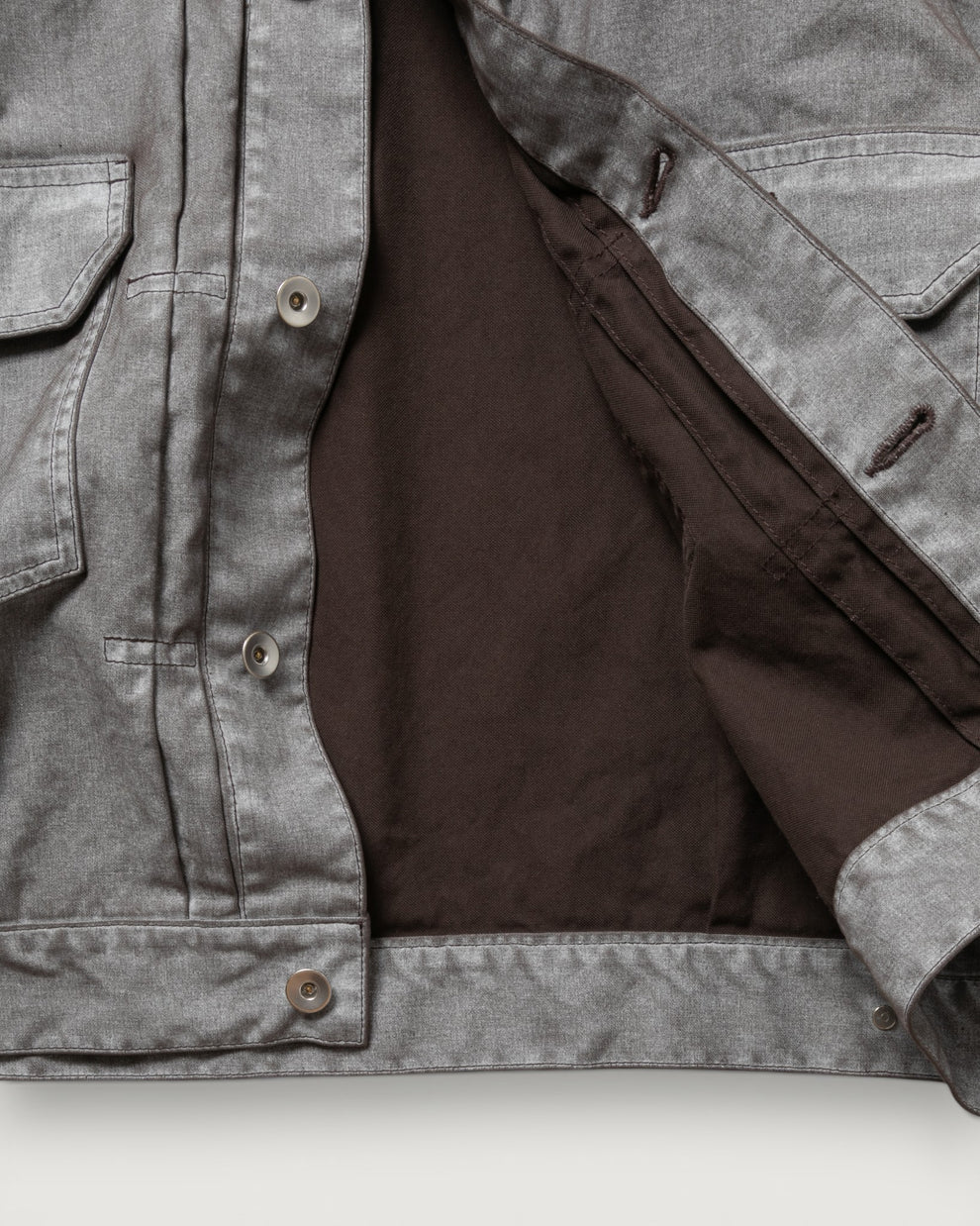 INNAT / Pigment Print Type-2 Trucker Jacket (Black)
