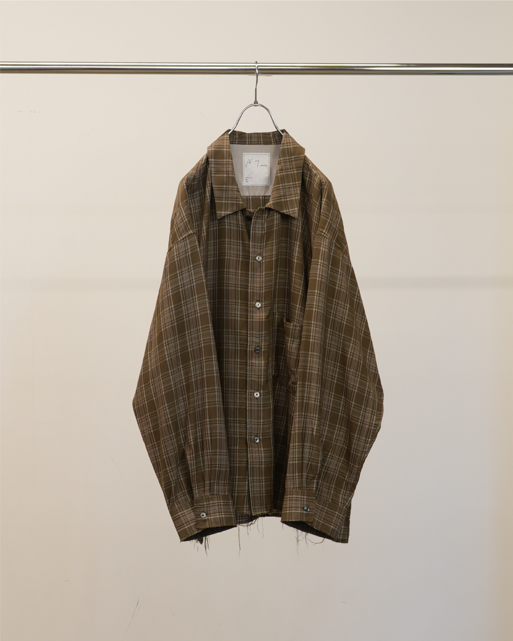 ANCELLM / Aging Rayon Check Shirt (Green) – Tree and Branch