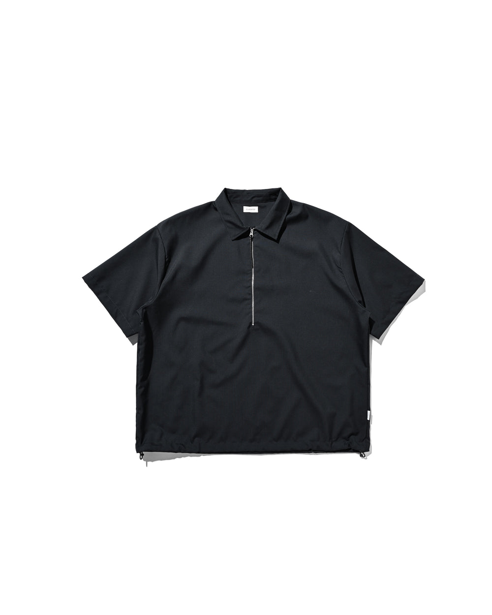 CLESSTE / Tropical Wool City S/S Half Zip Shirt (Navy)