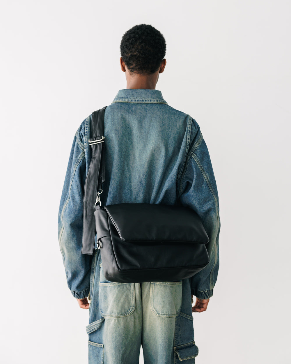 CLESSTE / Leather Padded Flap Holiday Bag
