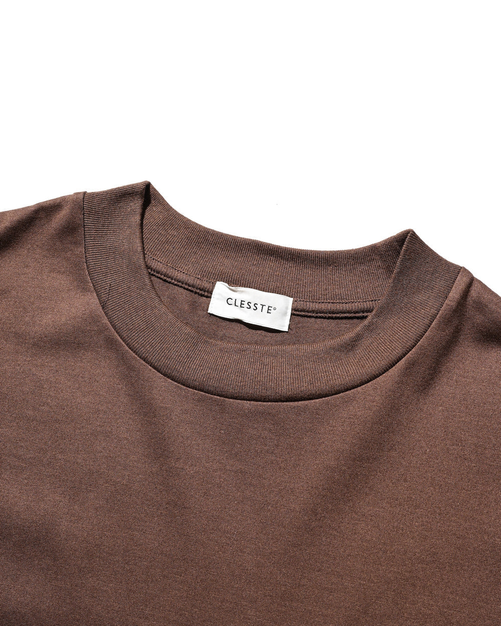 CLESSTE / Bubble Logo Print Massive T-Shirt With Drawstrings (Brown)