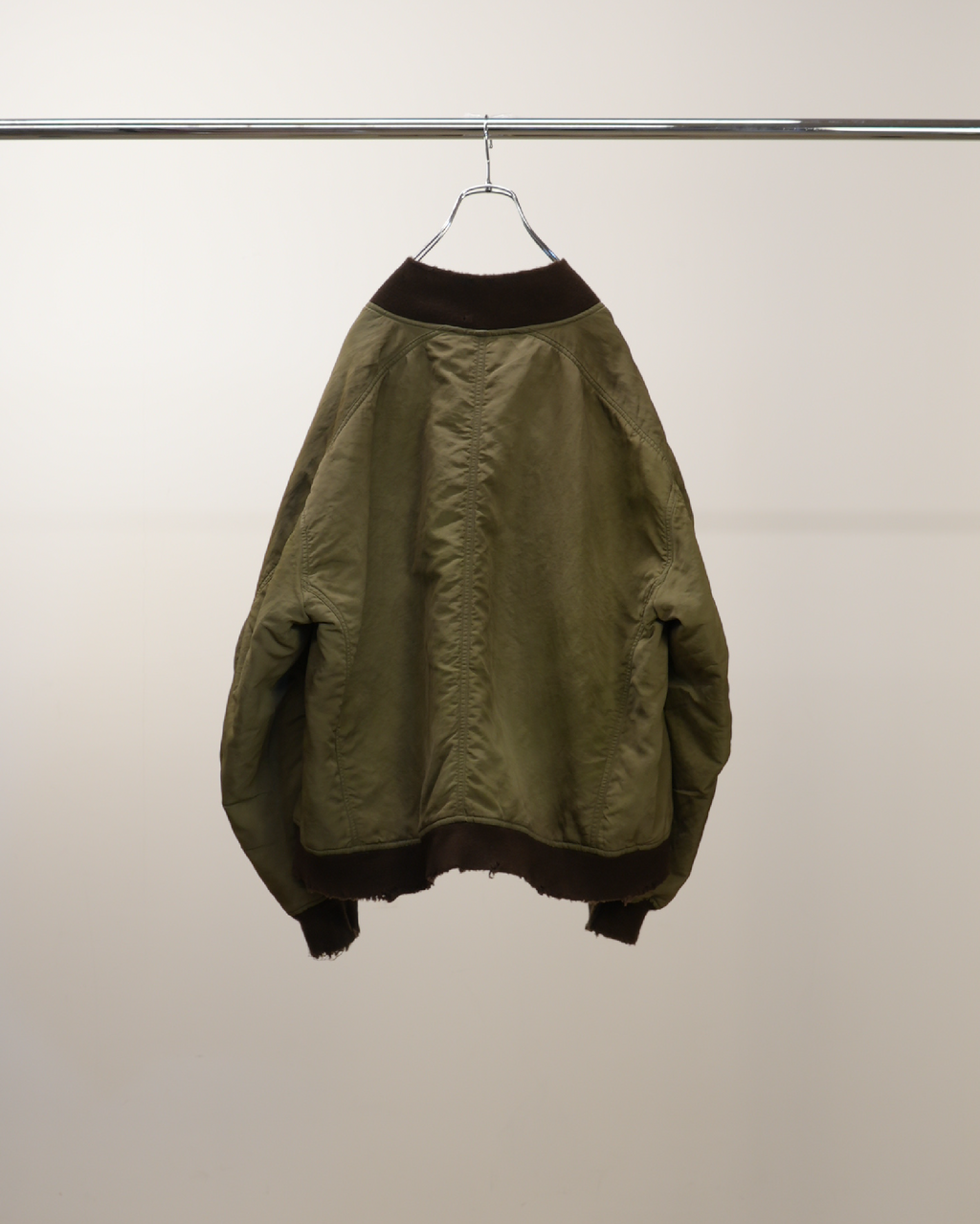 ANCELLM / Faded Bomber Jacket (Khaki)