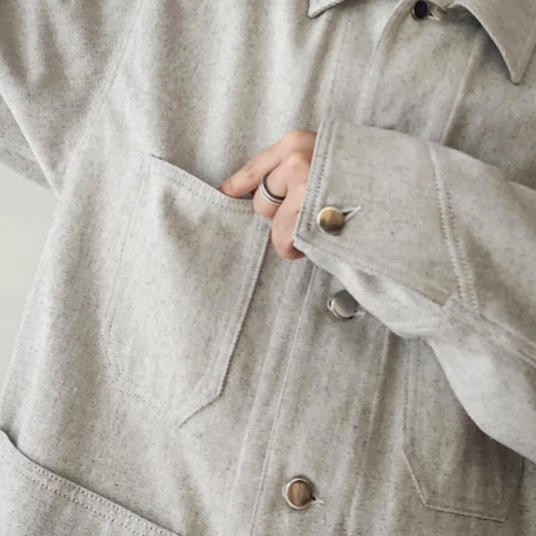 BLANC YM / Recycling Cotton Denim Coverall