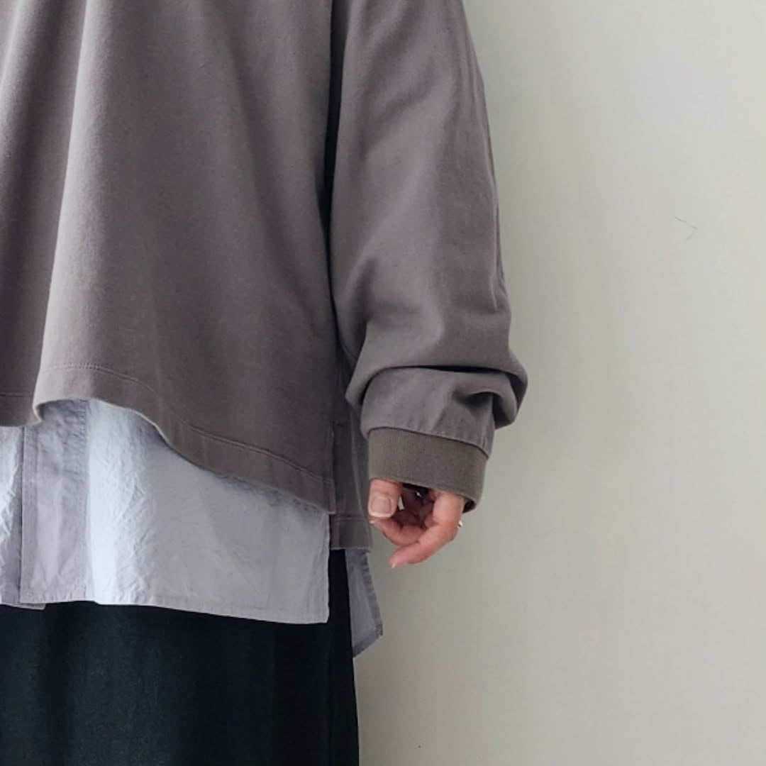 ANCELLM / Half Zip Polo LS Shirt