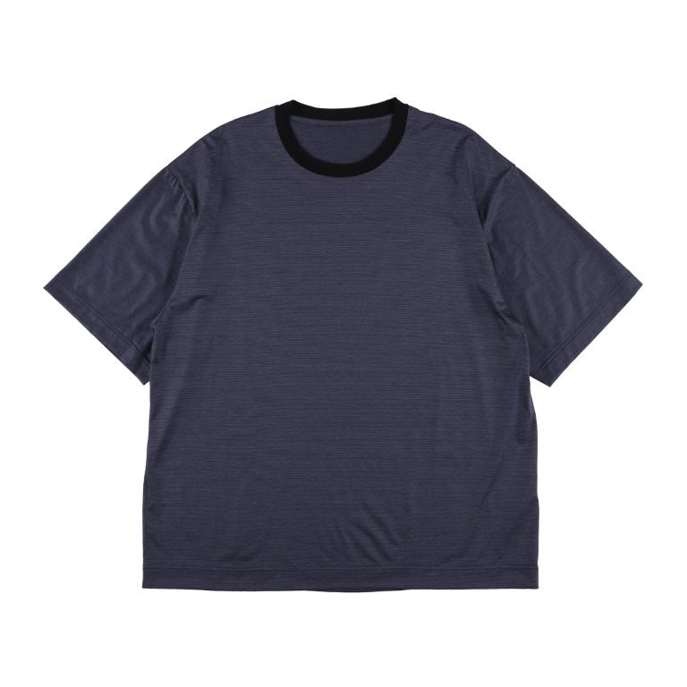 KANEMASA PHIL / 36G Wool Stripe S/S Tee
