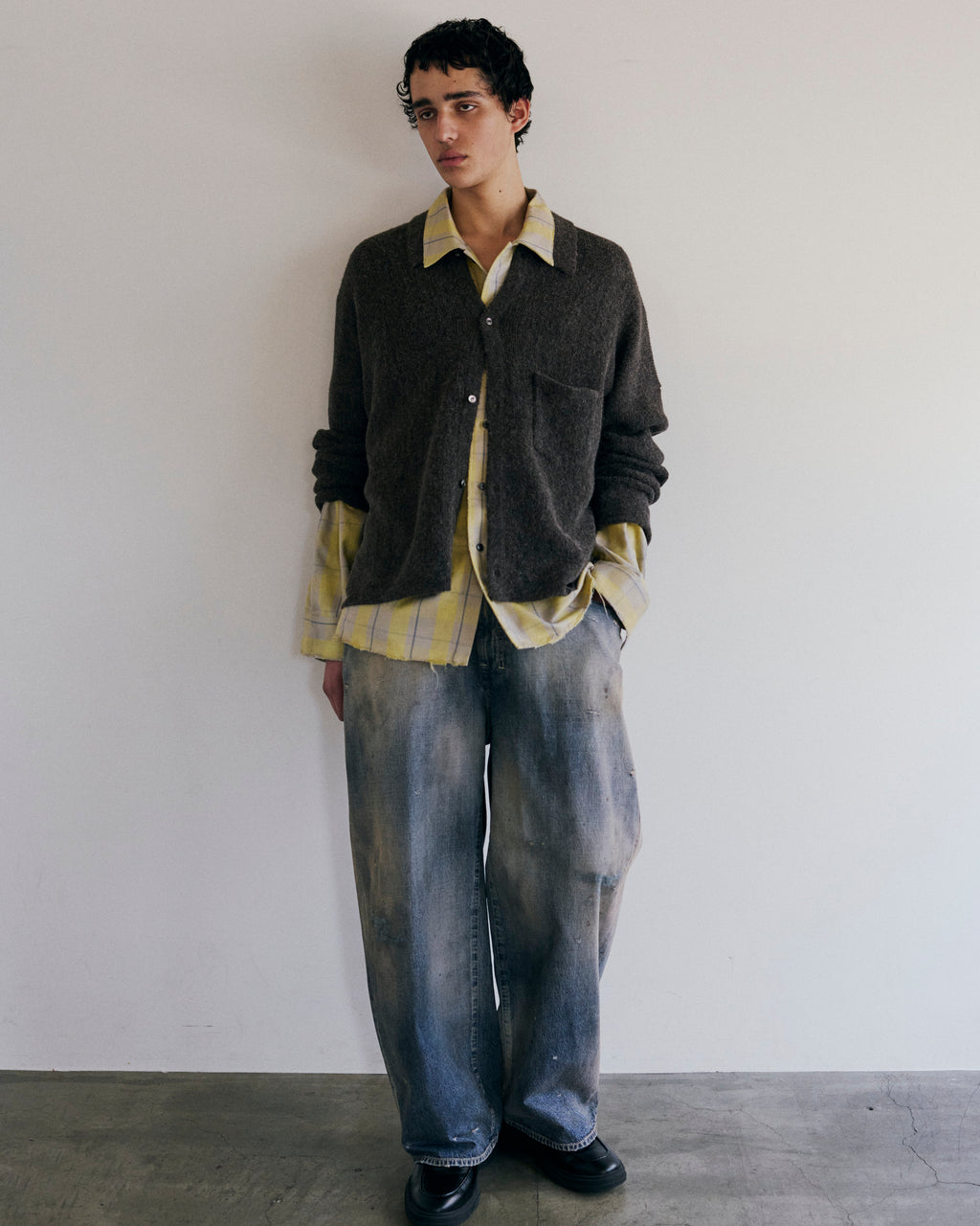 ANCELLM / Denim Wide Slacks
