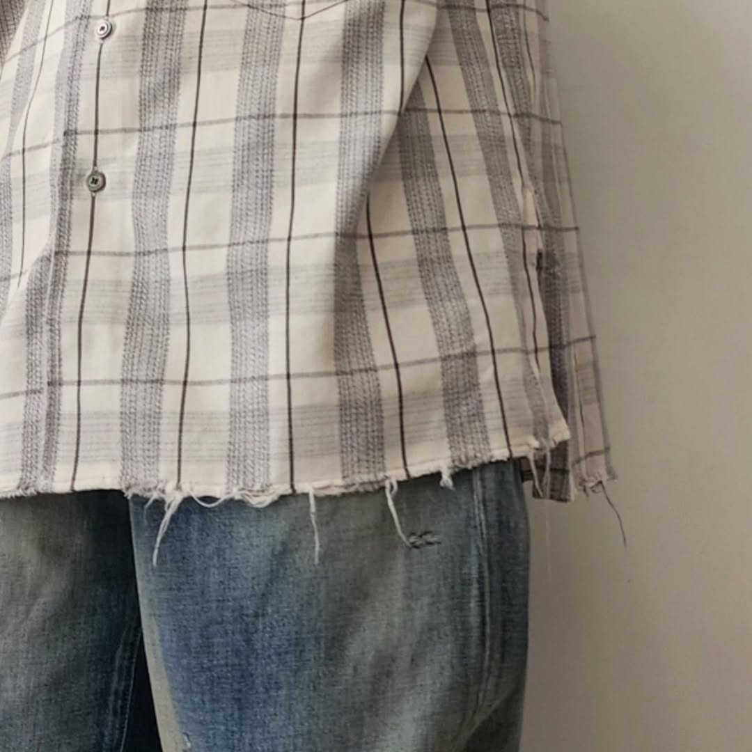 ANCELLM / C/R Check Shirt