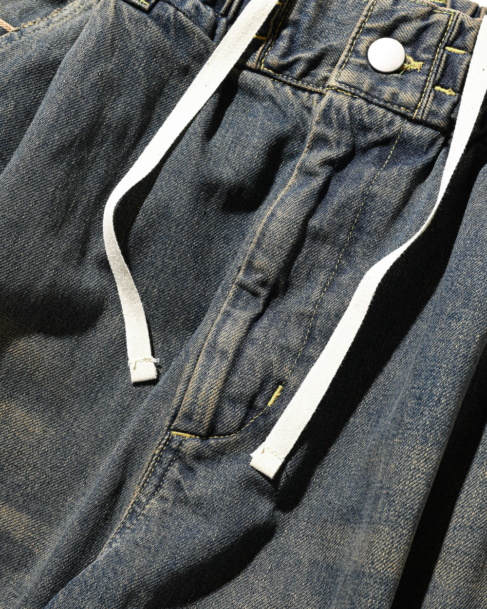 CLESSTE / Vintage Dyed Selvedge Denim Wide Pants (Vintage Brown)