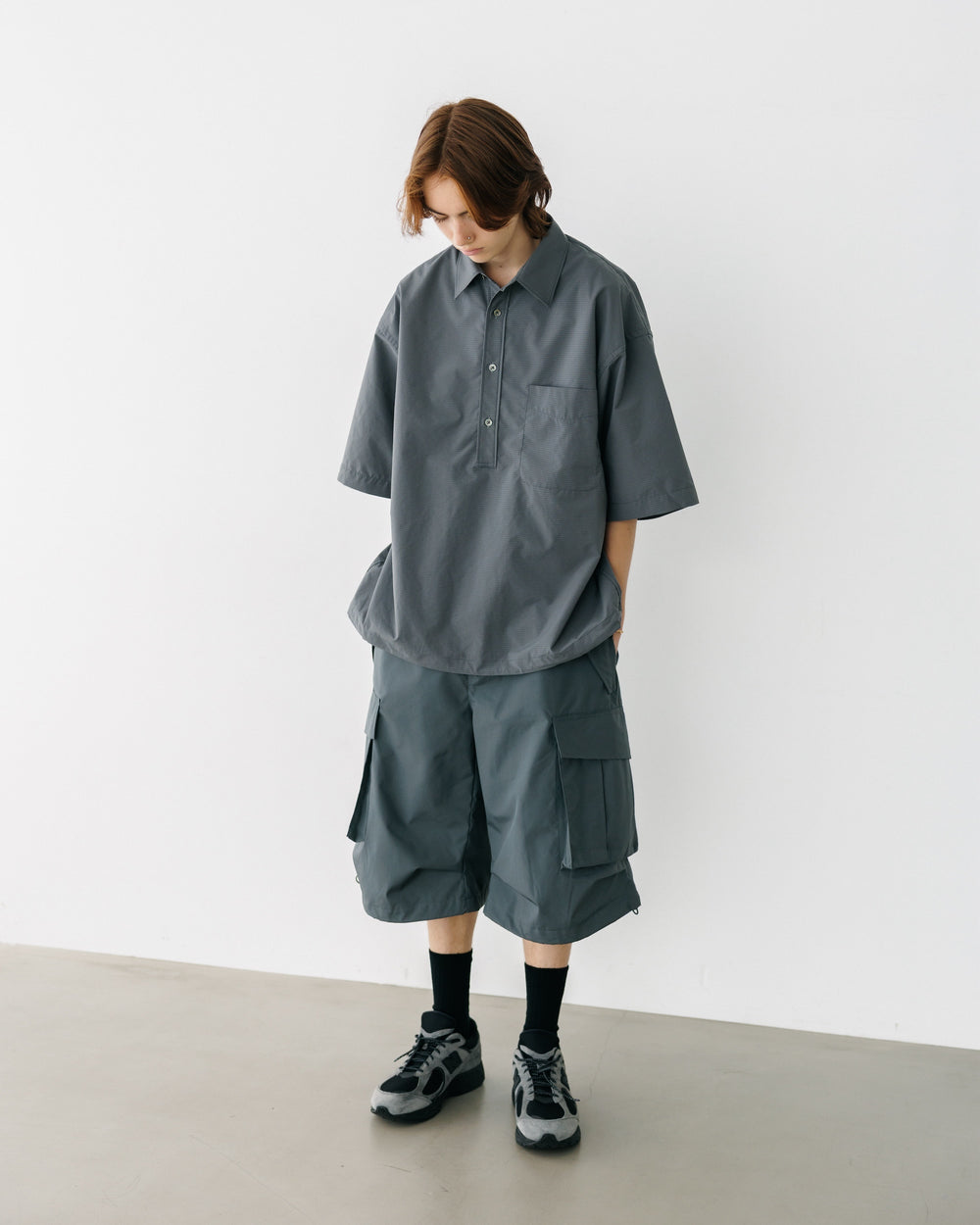 CLESSTE / +Phenix Windstopper ® By Gore-tex Labs City Military Half Pants 003 (Graphite Gray)