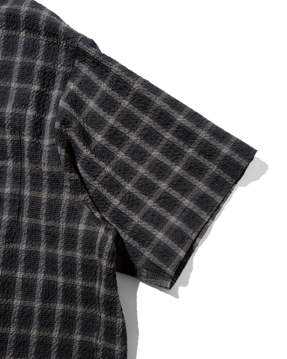 CLESSTE / Plaid Sucker Classic City S/S Shirt (Black)