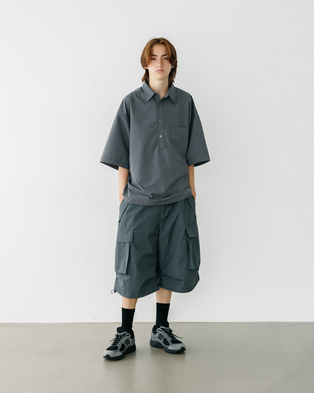 CLESSTE / +Phenix Windstopper ® By Gore-tex Labs City Military Half Pants 003 (Graphite Gray)