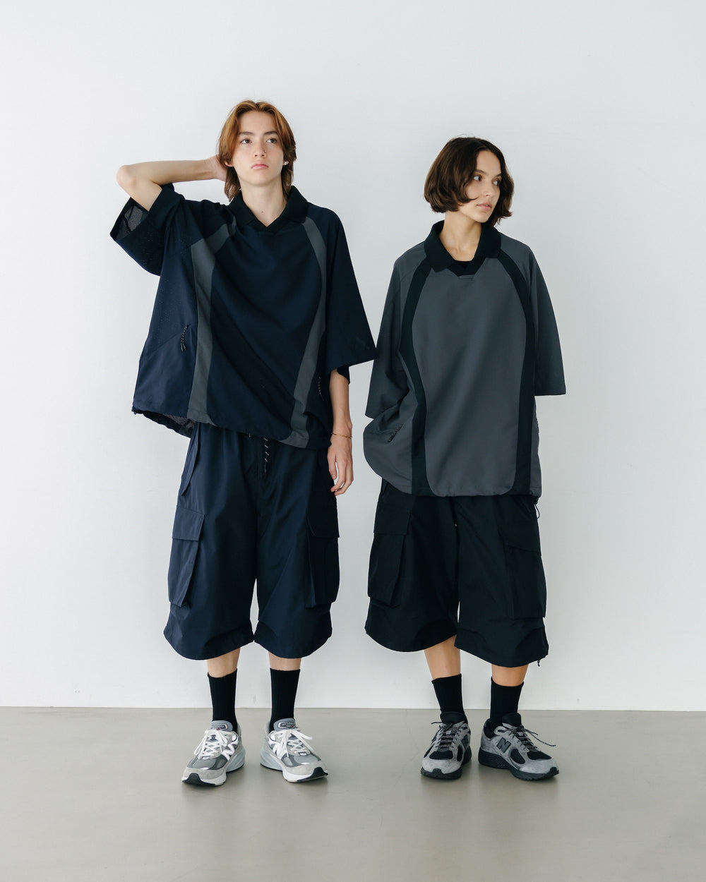 CLESSTE / DotAir® Active City Game Shirt (Gray x Black)