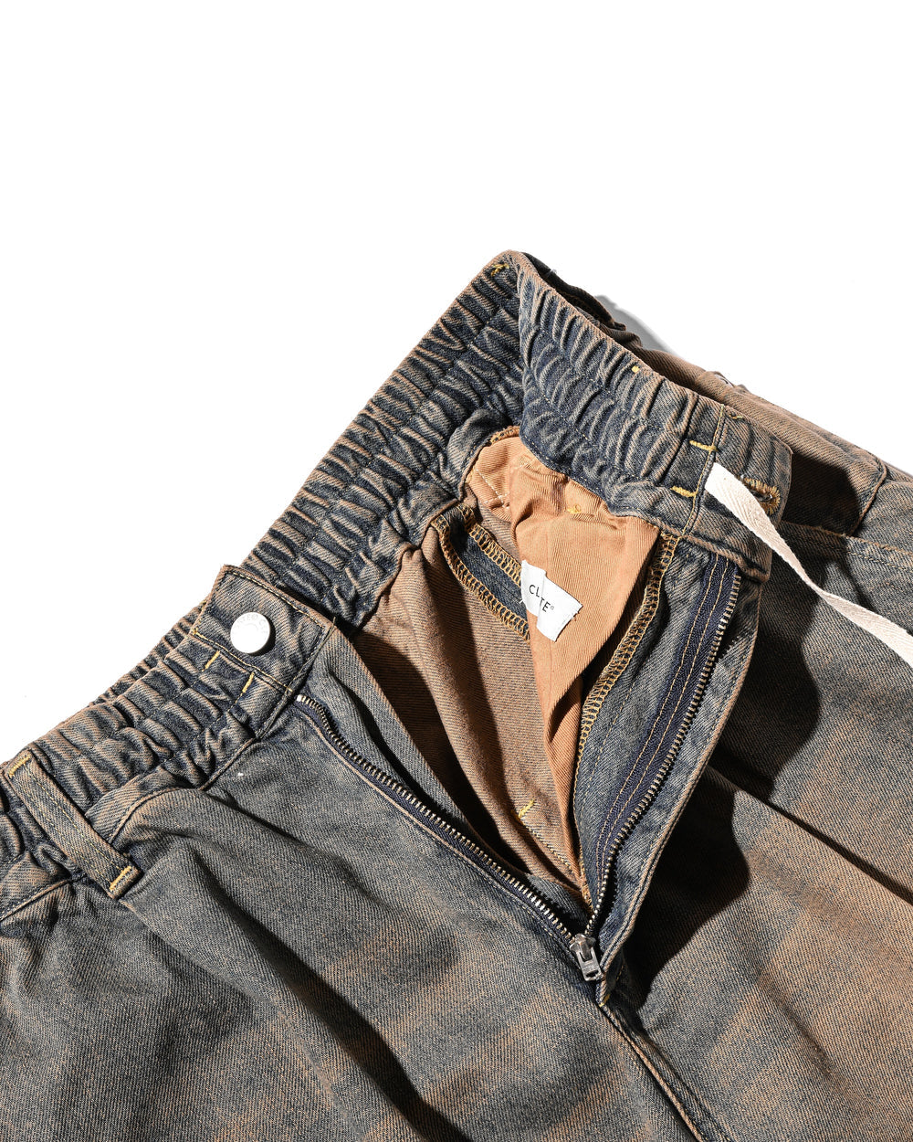 CLESSTE / Vintage Dyed Selvedge Denim Massive Twisted Pants (Vintage Brown)