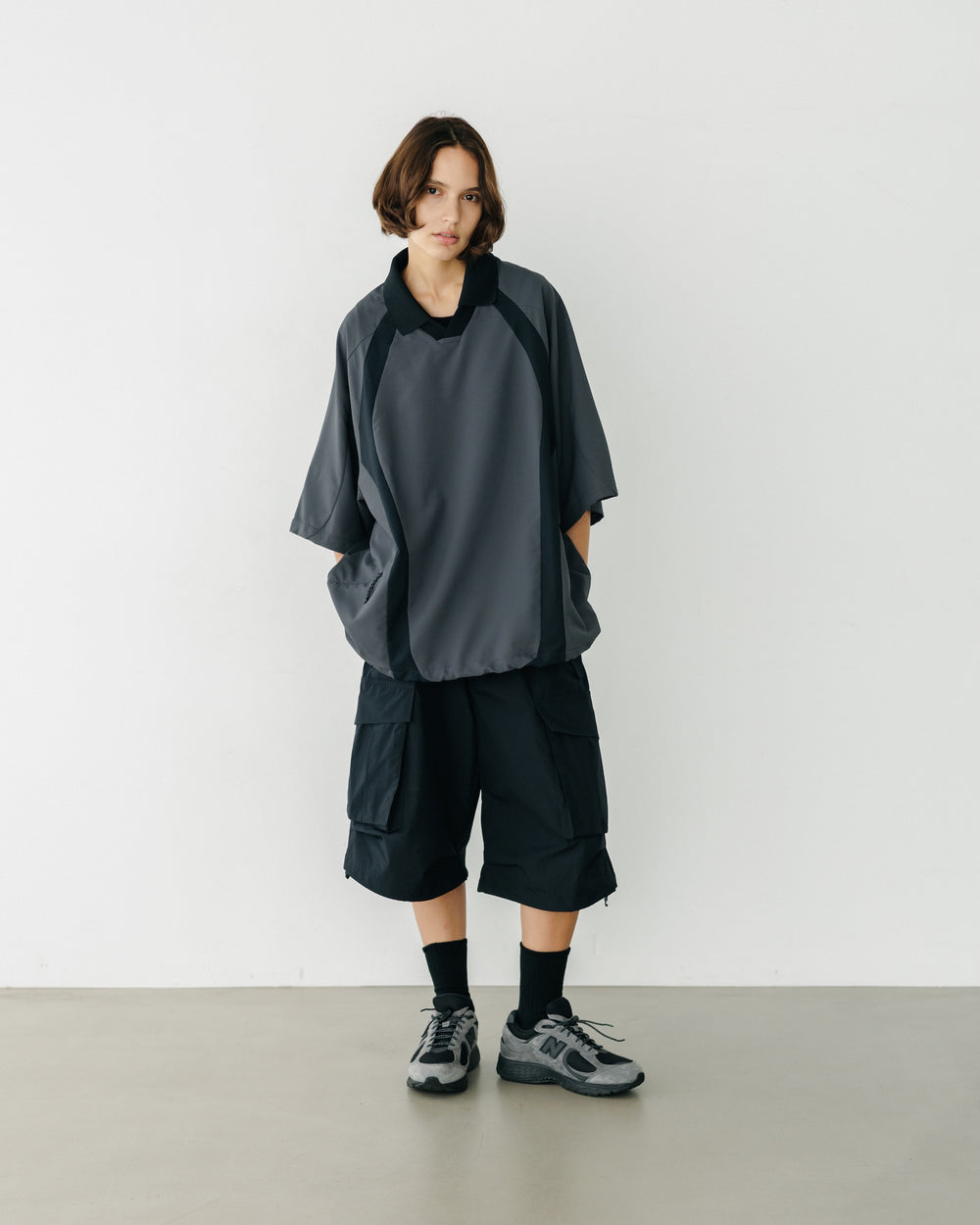 CLESSTE / DotAir® Active City Game Shirt (Gray x Black)