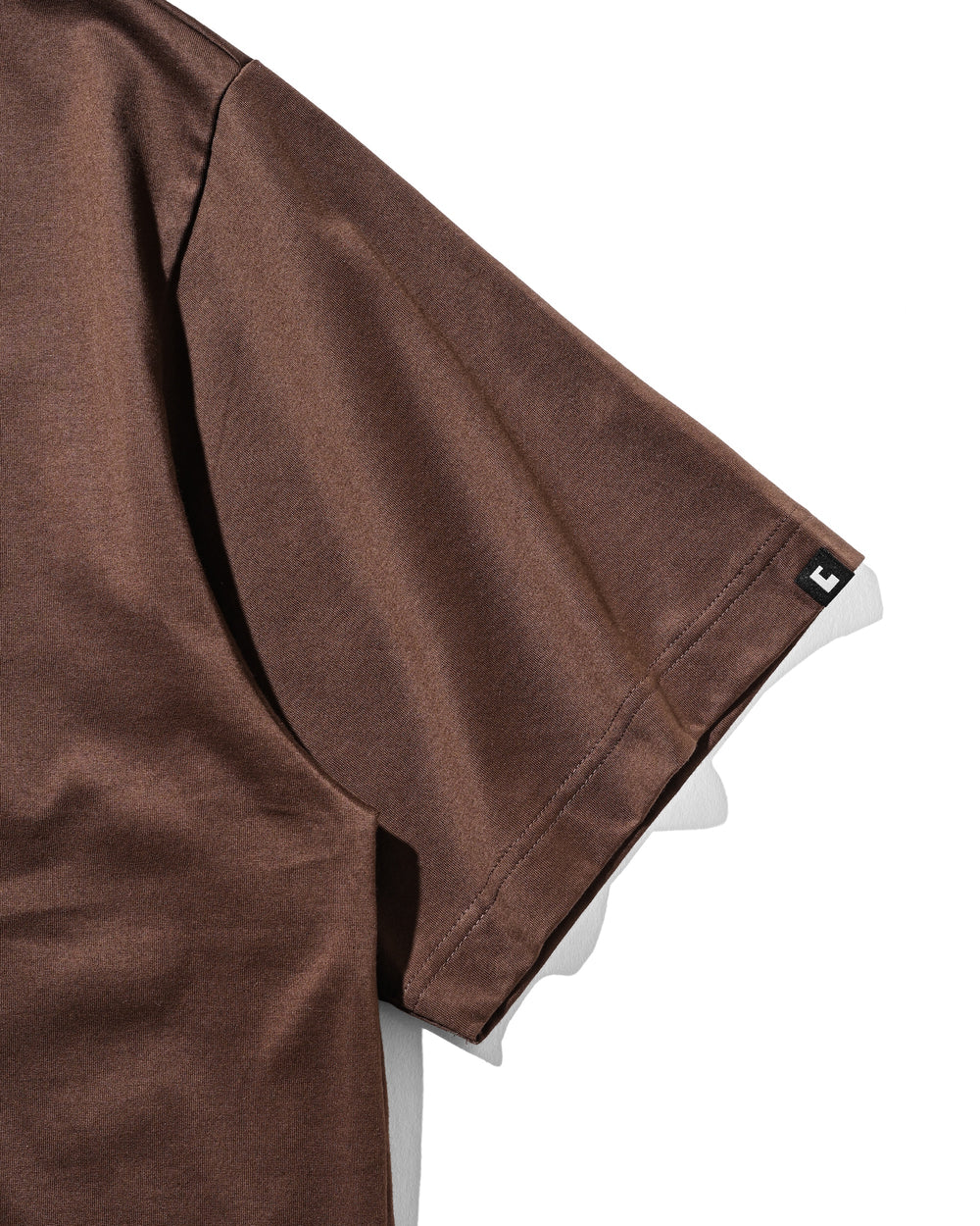 CLESSTE / Bubble Logo Print Massive T-Shirt With Drawstrings (Brown)