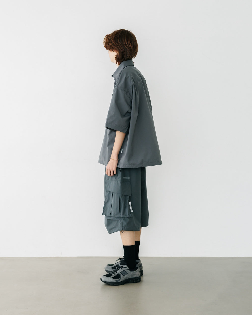 CLESSTE / +Phenix Windstopper ® By Gore-tex Labs City Military Half Pants 003 (Graphite Gray)