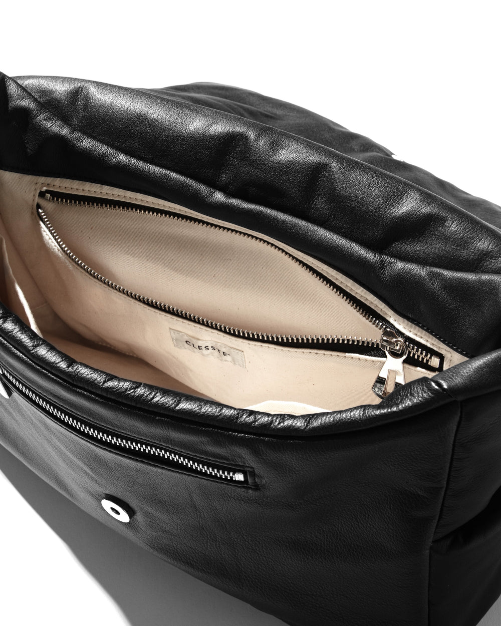 CLESSTE / Leather Padded Flap Holiday Bag