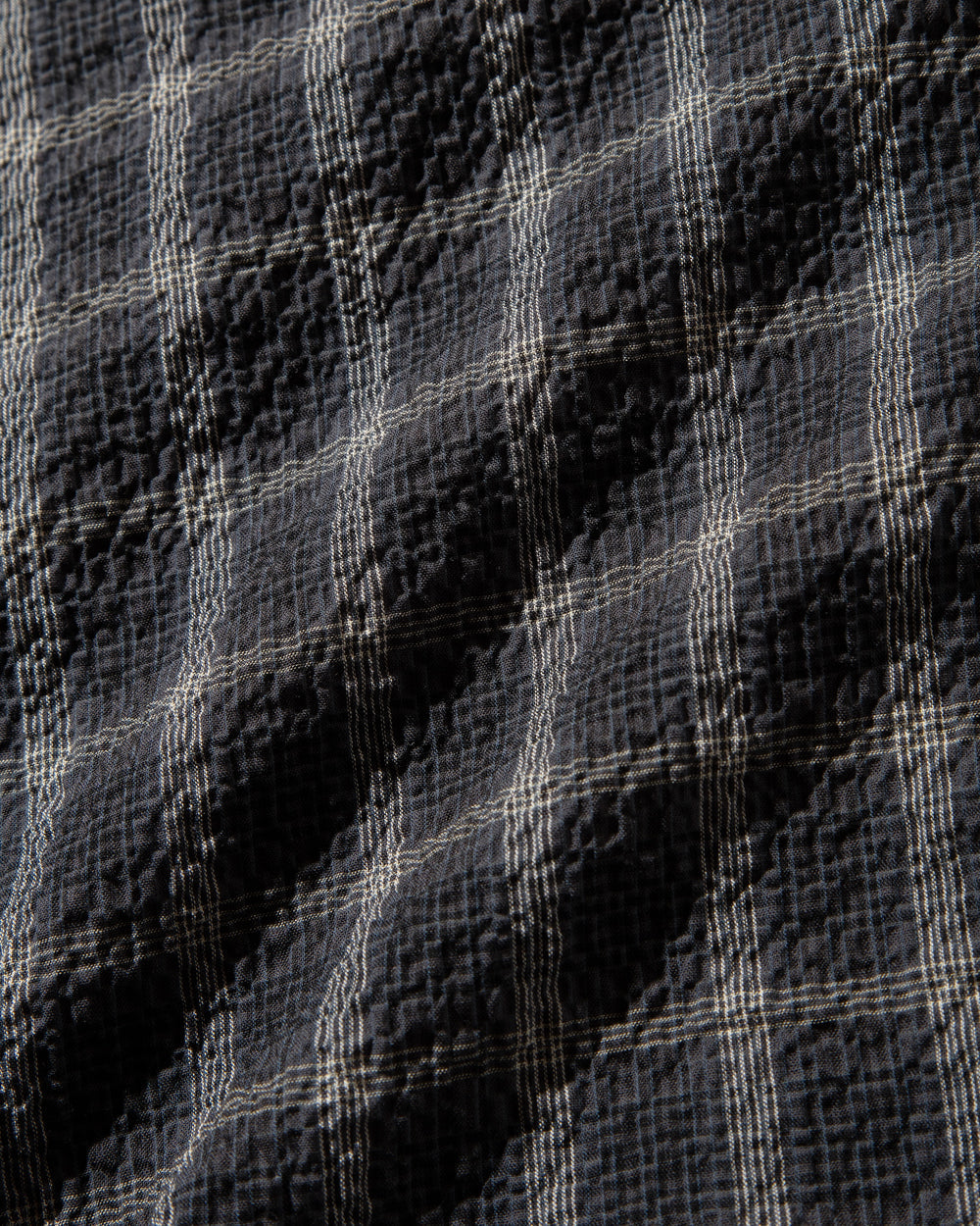 CLESSTE / Plaid Sucker Classic City S/S Shirt (Black)
