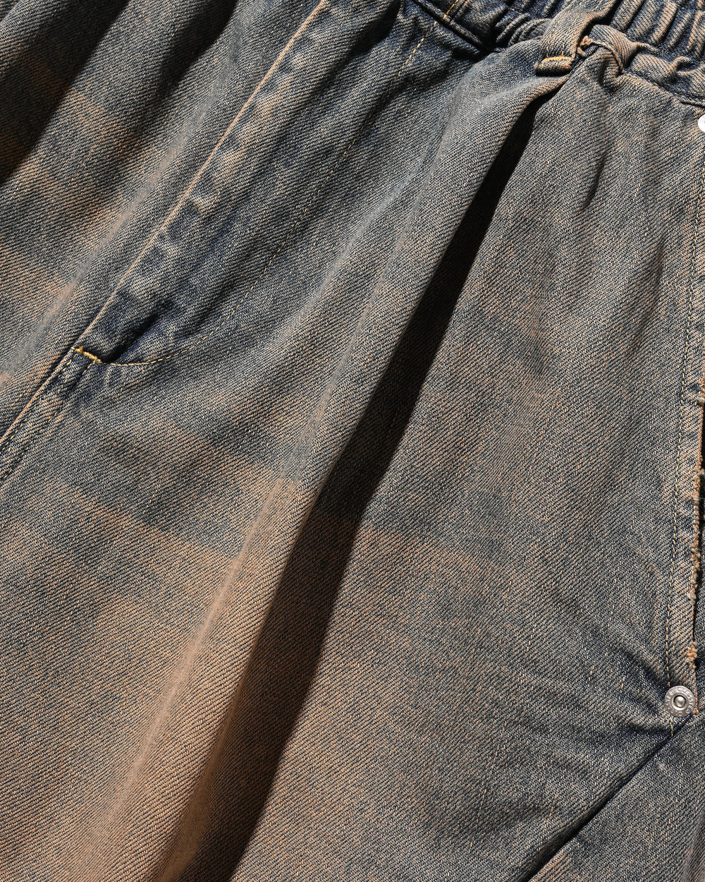 CLESSTE / Vintage Dyed Selvedge Denim Massive Twisted Pants (Vintage Brown)