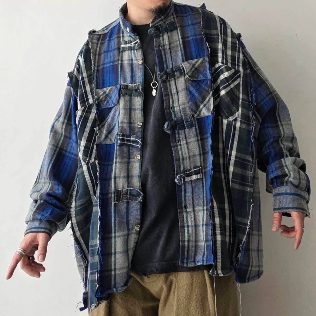 トップス DISCOVERED Docking Nel China Shirts DISCOVERED / Docking Nel China Shirt – Tree and Branch