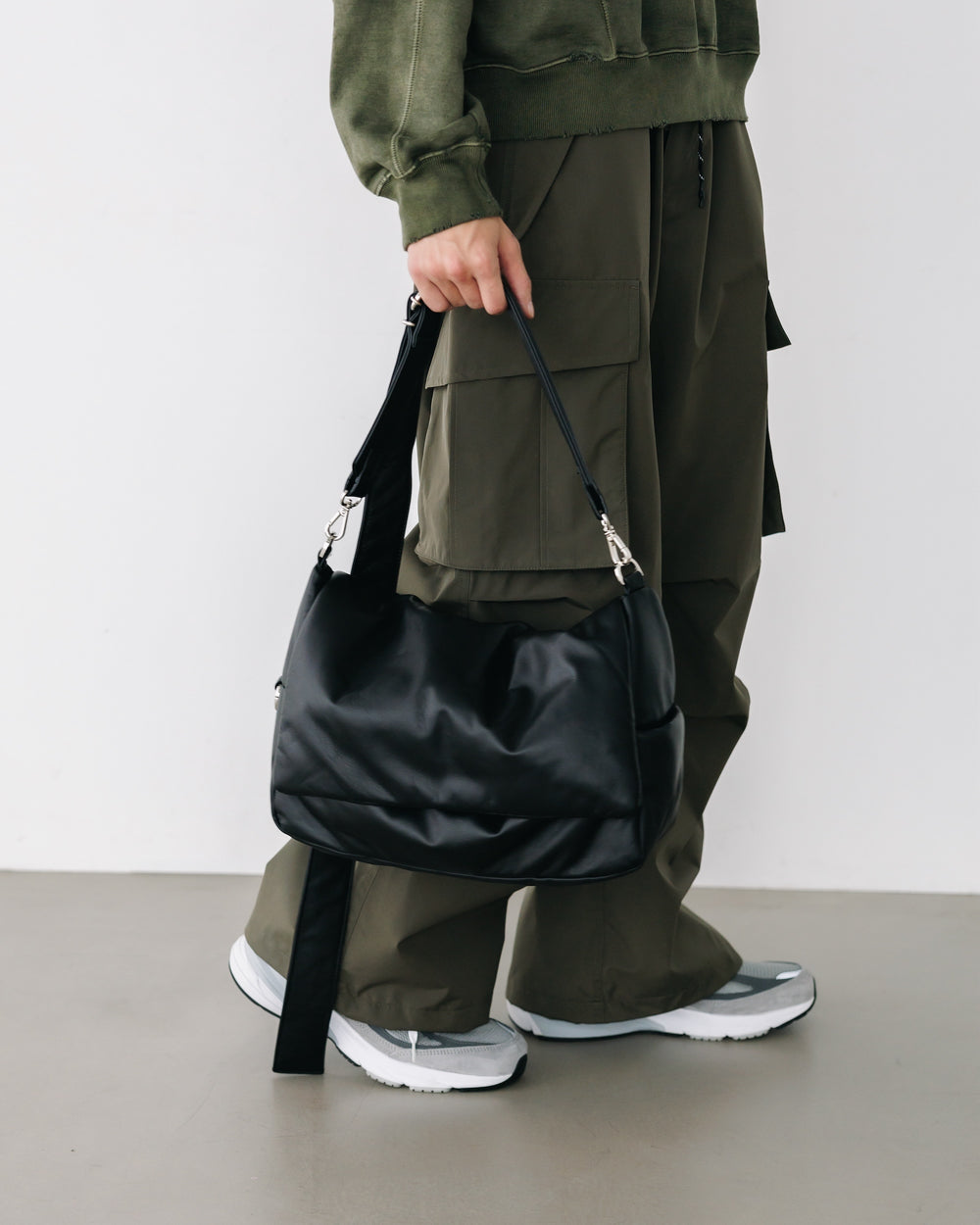 CLESSTE / Leather Padded Flap Holiday Bag