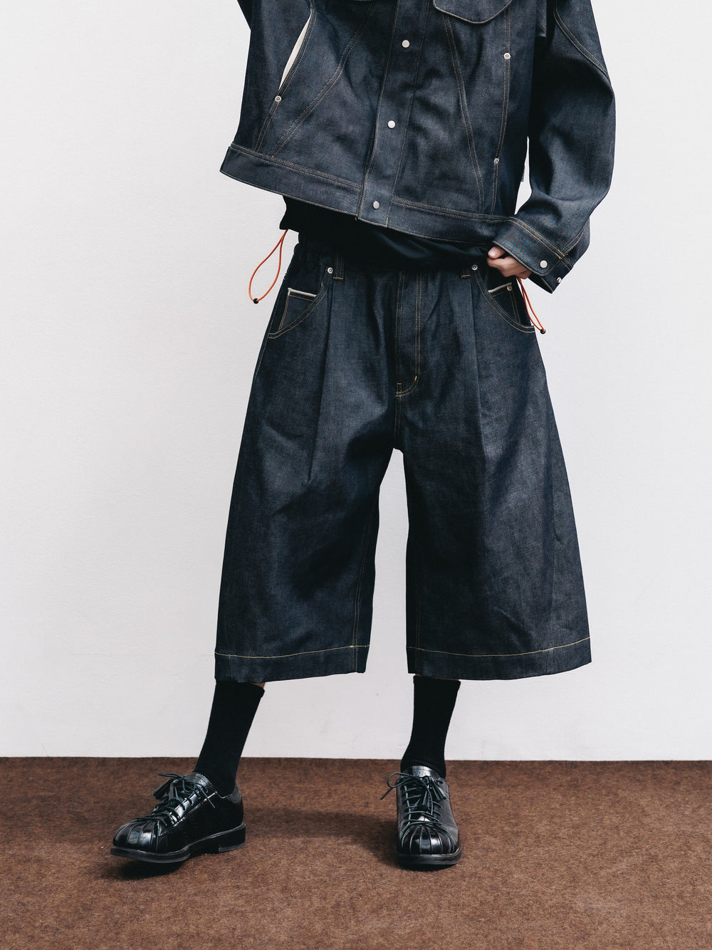 CLESSTE / Selvedge Denim City Baggy Half Pants (Rigid Indigo)