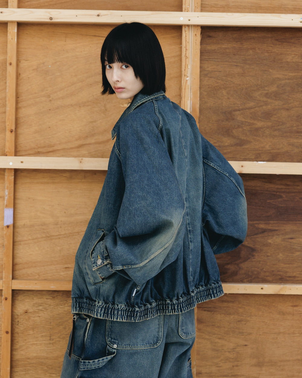 CLESSTE / Vintage Dyed Selvedge Denim City Utility Jacket (Vintage Indigo)