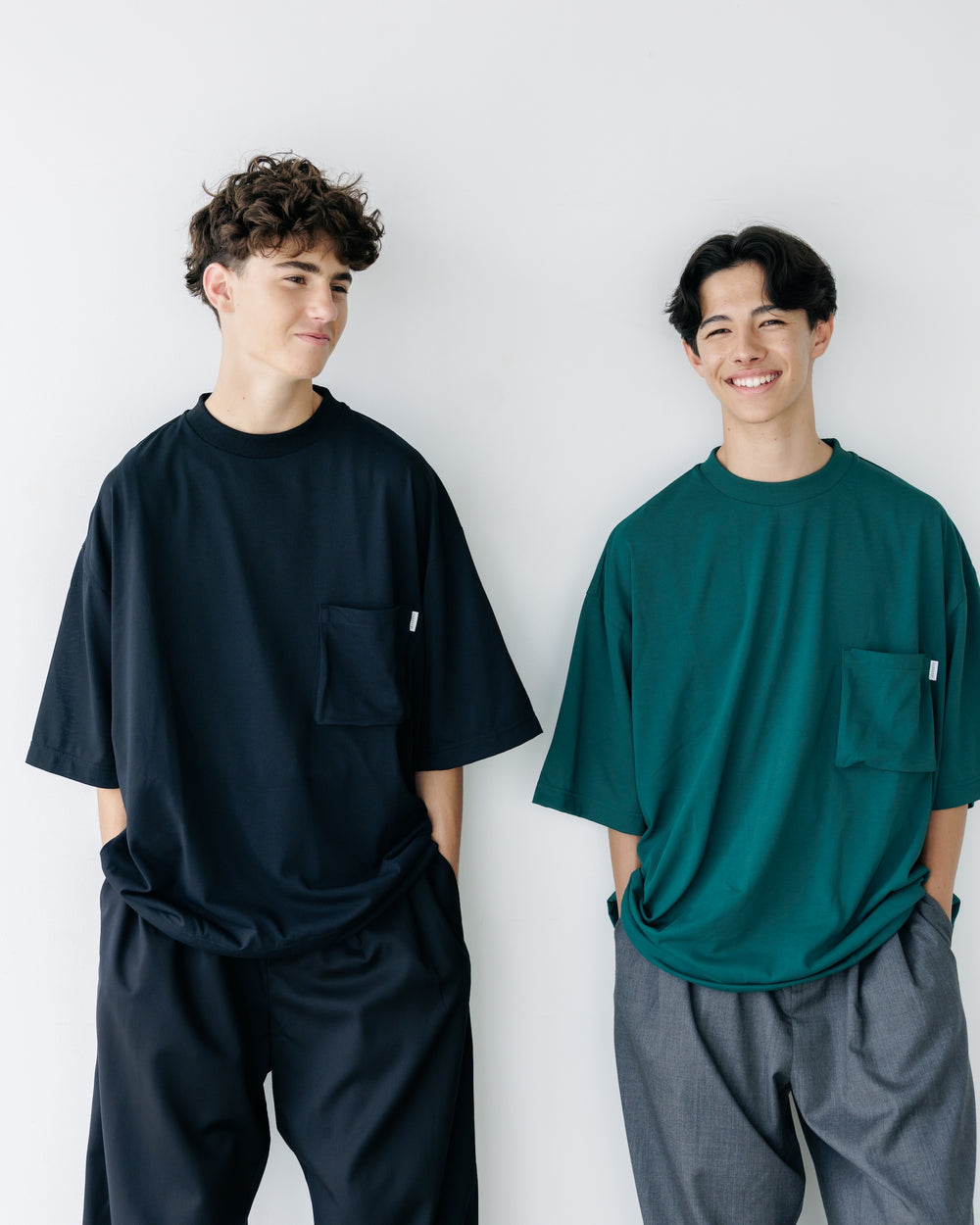 CLESSTE / 3D Pocket Massive T-Shirt With Drawstrings (Black)