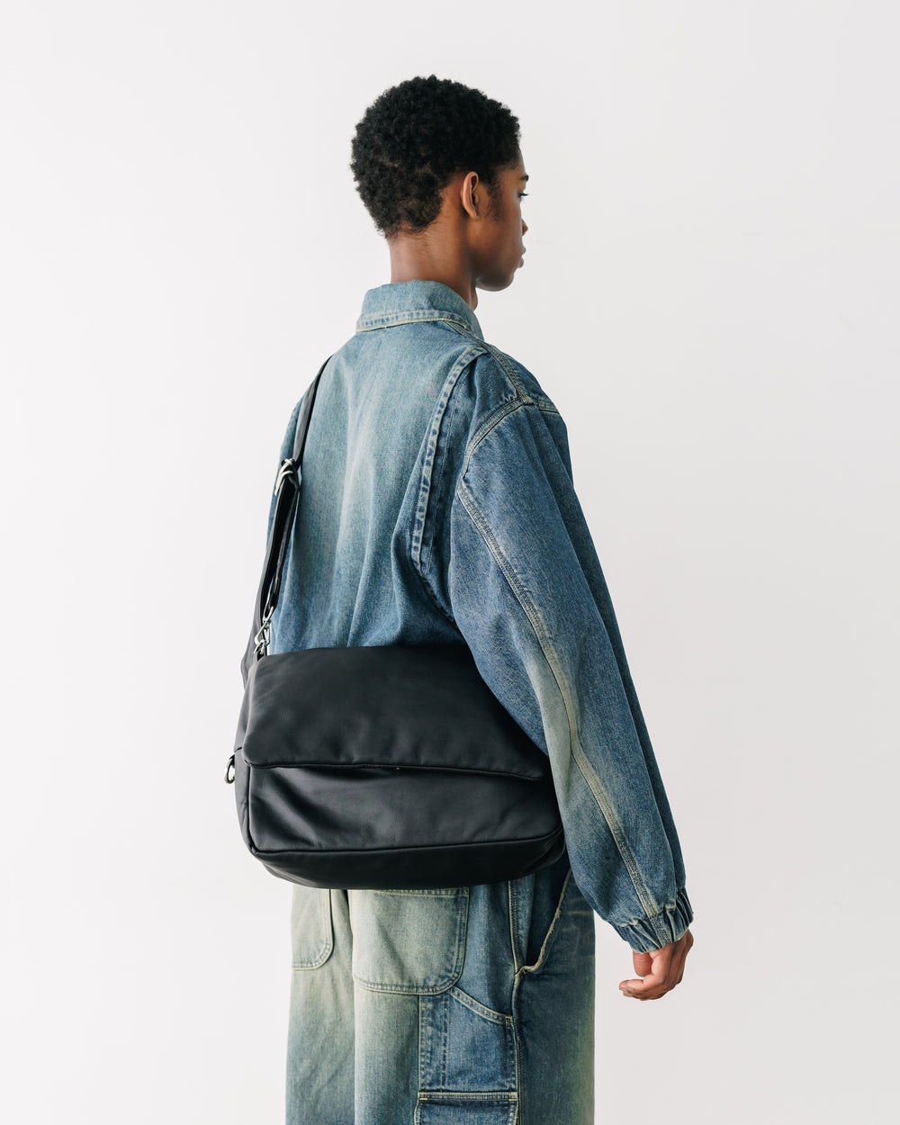 CLESSTE / Leather Padded Flap Holiday Bag