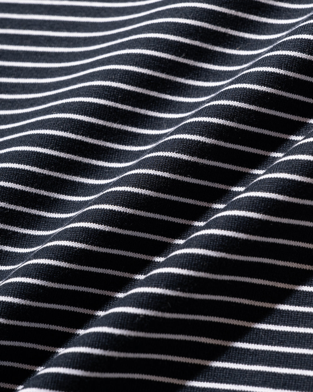 CLESSTE / 'C' Striped Massive T-Shirt With Drawstrings (Navy x White)