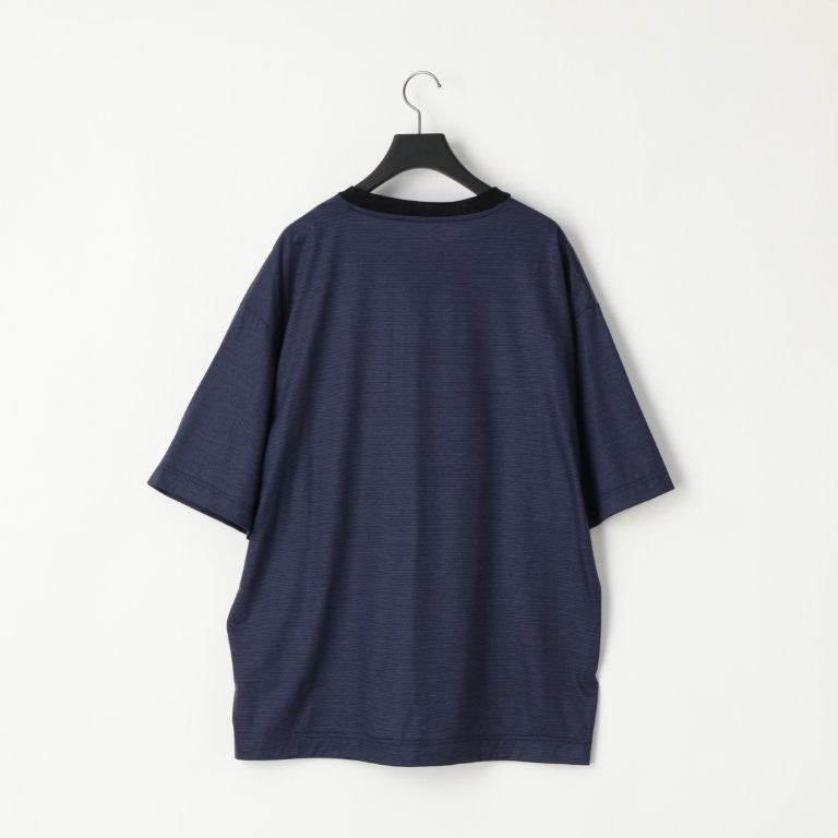 KANEMASA PHIL / 36G Wool Stripe S/S Tee