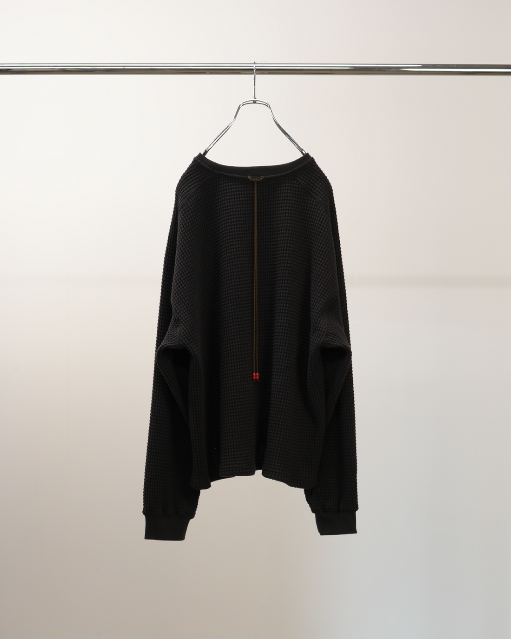 ANCELLM / Heavy Waffle Over LS (Black)