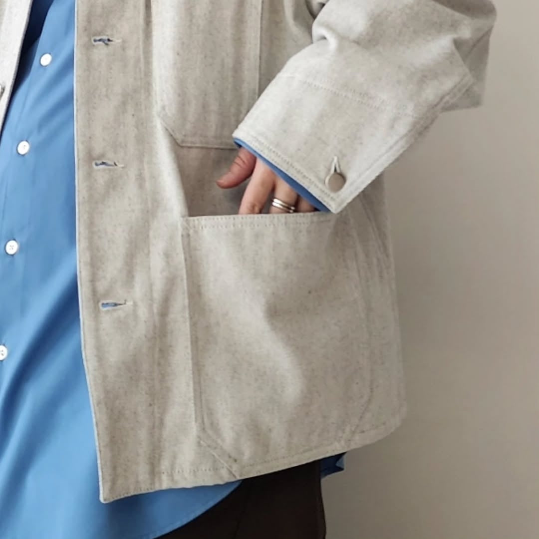 BLANC YM / Recycling Cotton Denim Coverall