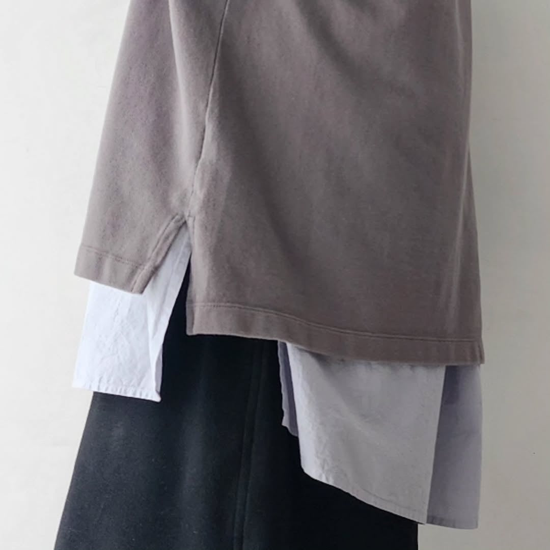 ANCELLM / Half Zip Polo LS Shirt