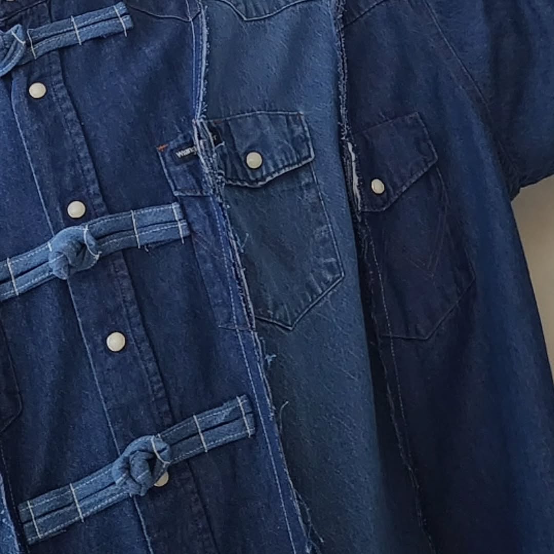 DISCOVERED / Docking Denim China Shirt (A) (Indigo)