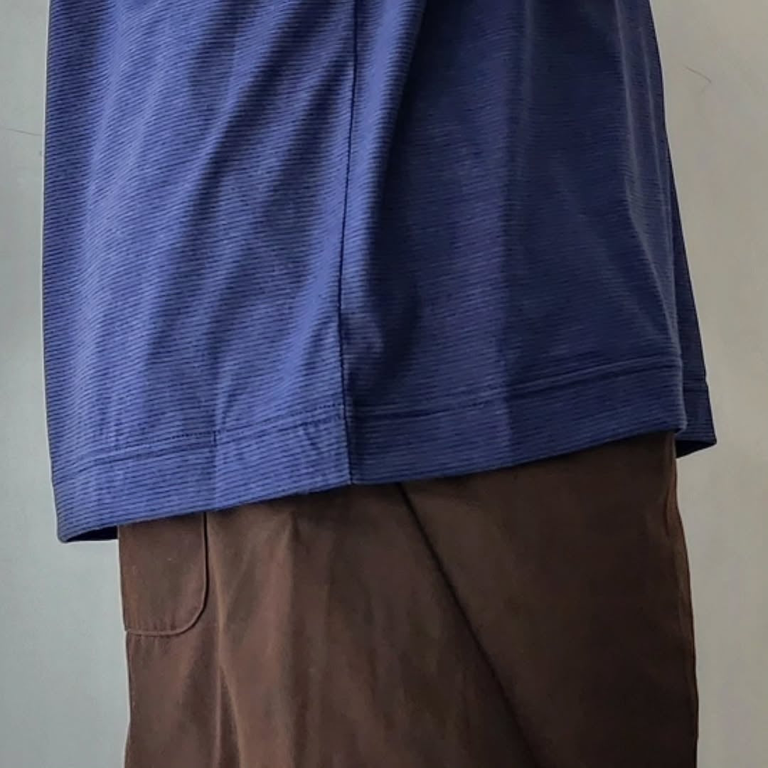 KANEMASA PHIL / 36G Wool Stripe S/S Tee
