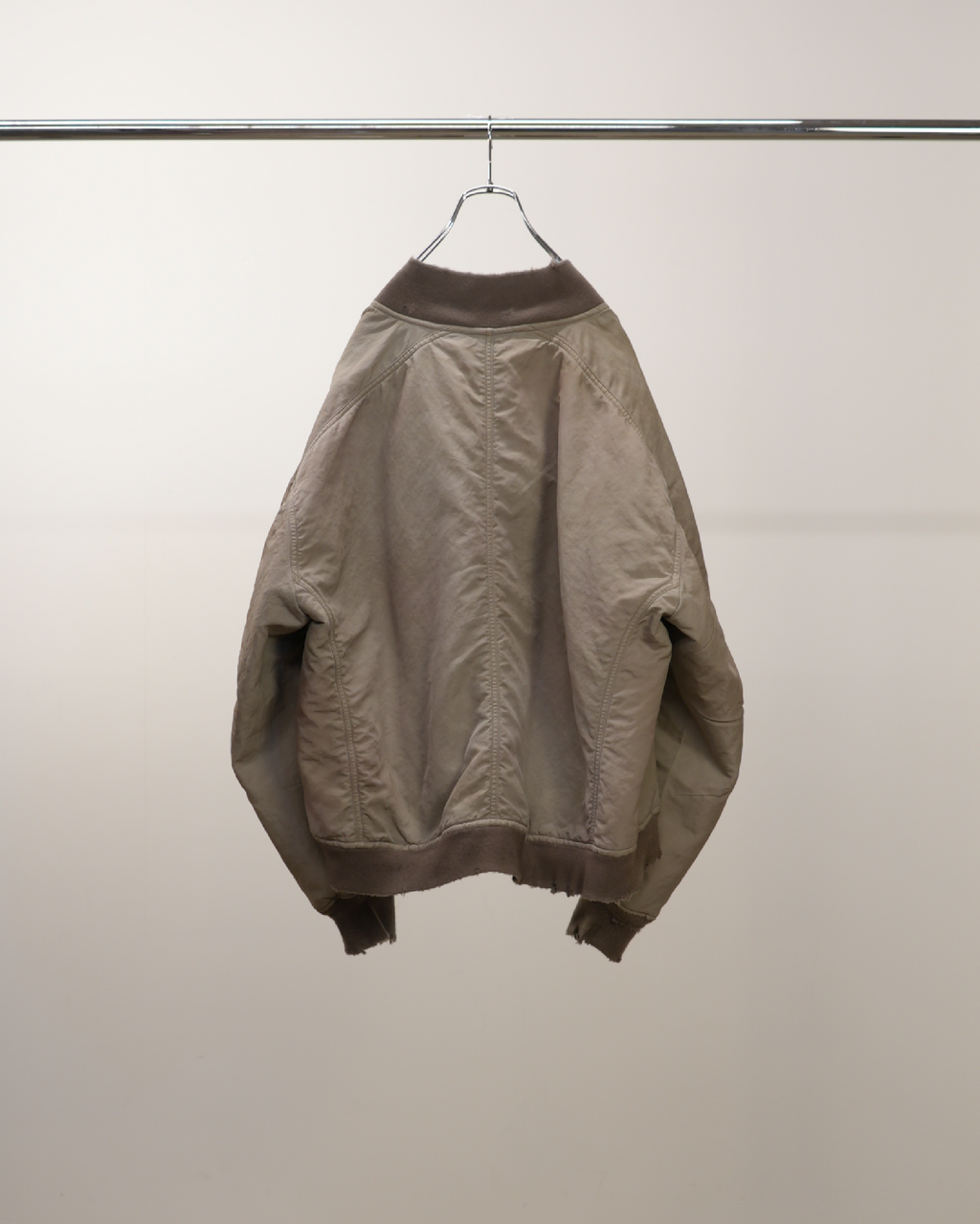 ANCELLM / Faded Bomber Jacket (Sand)