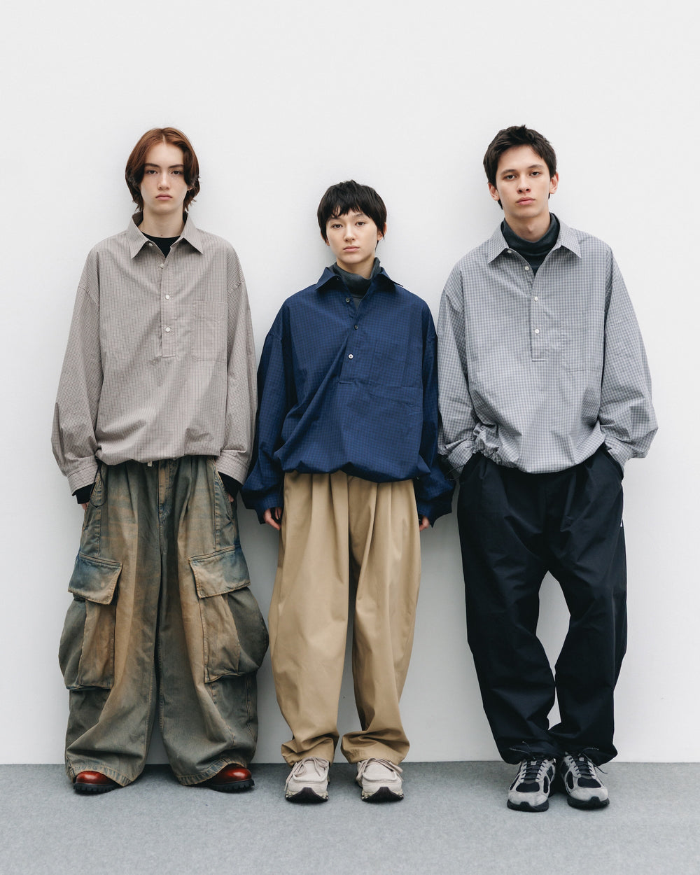 CLESSTE / Mini Plaid L/S Pullover Shirt (Beige)