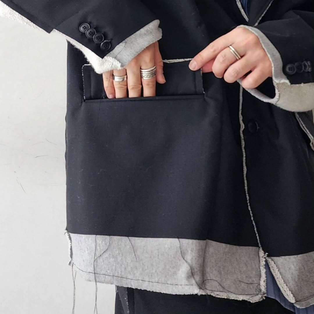 DISCOVERED / Suits Sweat Jacket (Black x Black)