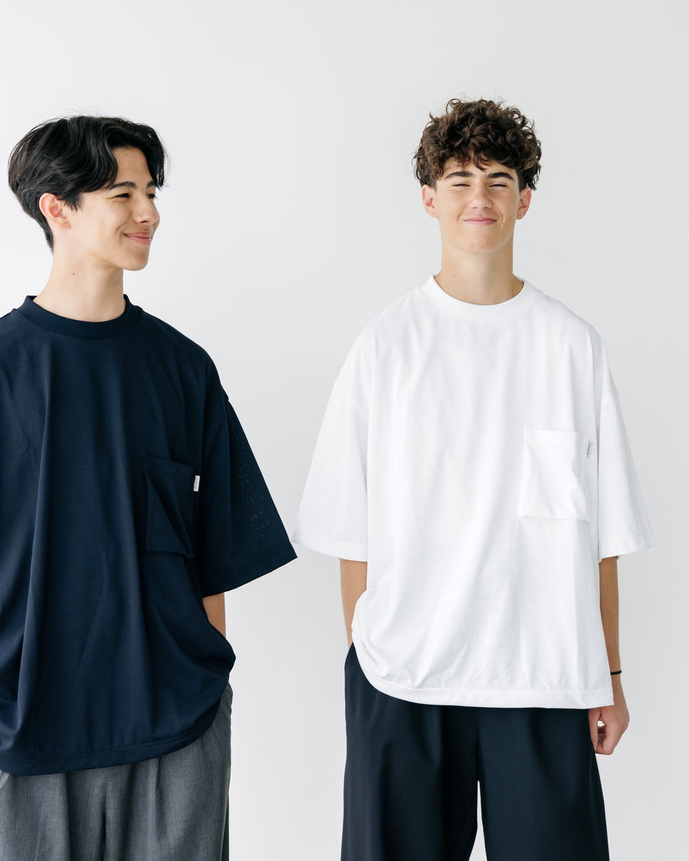 CLESSTE / 3D Pocket Massive T-Shirt With Drawstrings (White)