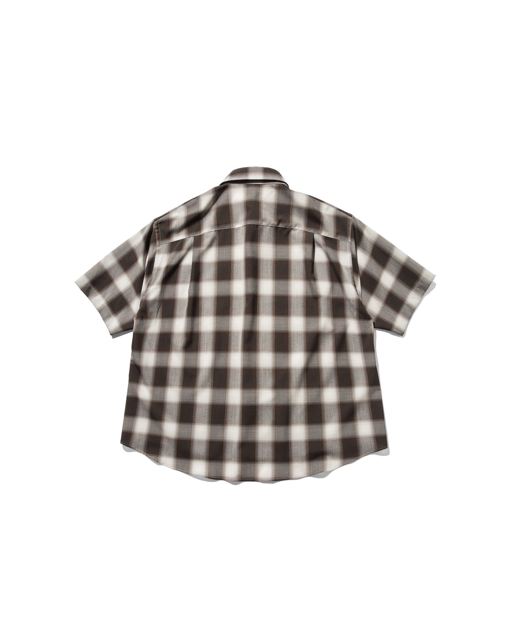 CLESSTE / Ombre Check Classic City S/S Shirt (Brown)