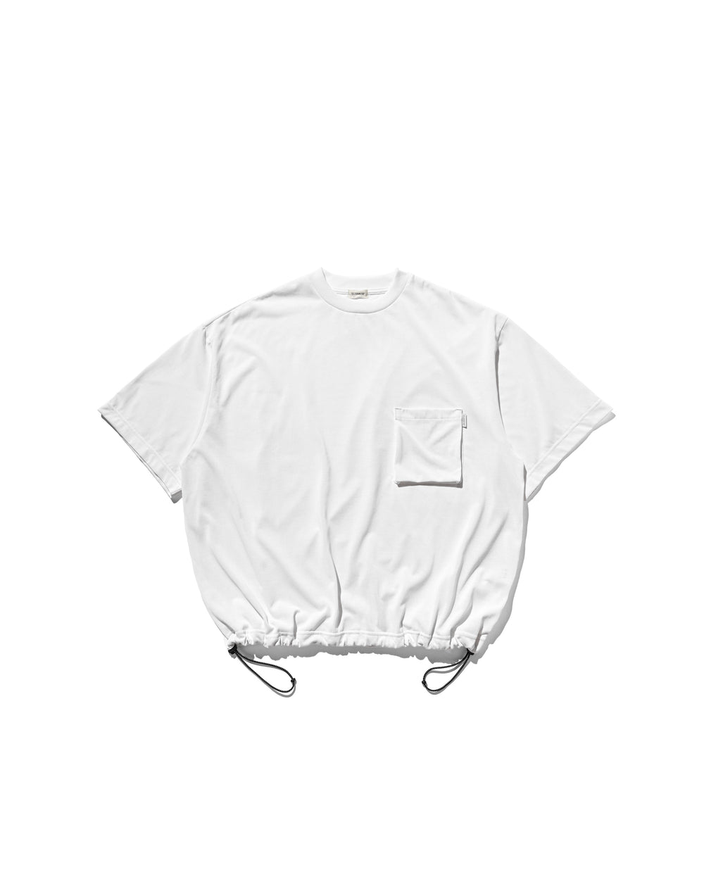 CLESSTE / 3D Pocket Massive T-Shirt With Drawstrings (White)