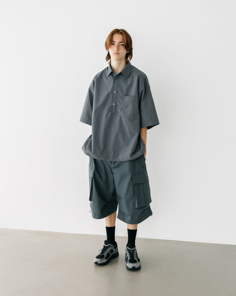 CLESSTE / +Phenix Windstopper ® By Gore-tex Labs City Military Half Pants 003 (Graphite Gray)