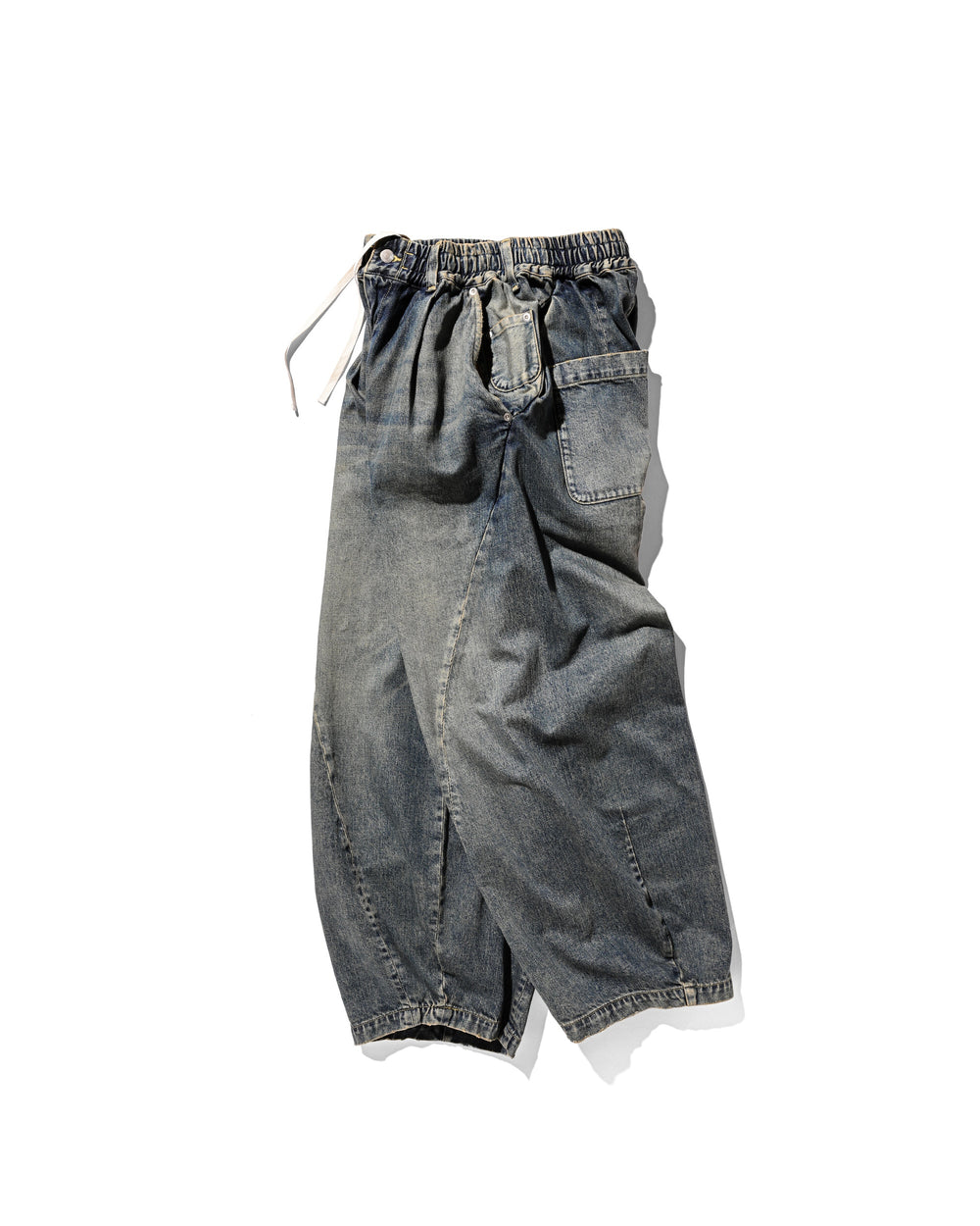 CLESSTE / Vintage Dyed Selvedge Denim Massive Twisted Pants (Vintage Indigo)