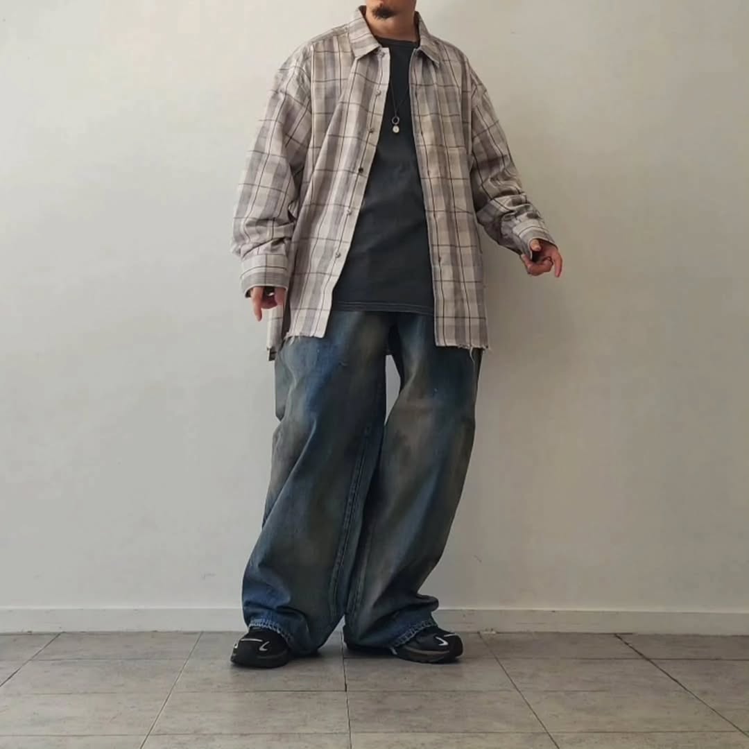 ANCELLM / C/R Check Shirt