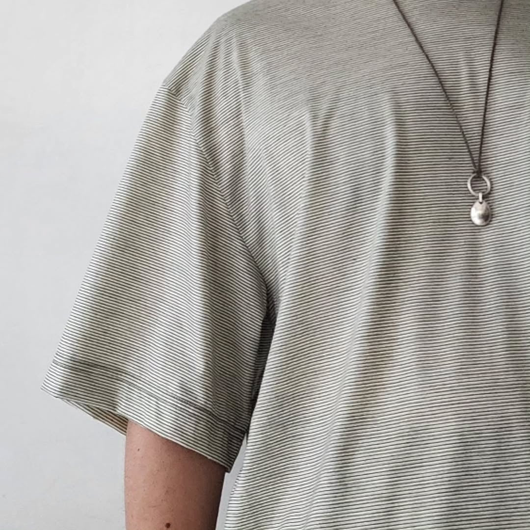 KANEMASA PHIL / 36G Wool Stripe S/S Tee